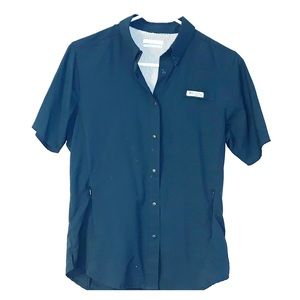 Columbia Sportswear PFG Women’s Navy Short Sleeve